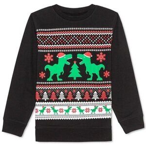 JEM BIG BOY'S HOLIDAY REX SWEATSHIRT BLACK SIZE LARGE
